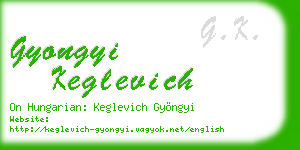 gyongyi keglevich business card